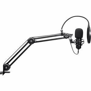 Microphone EMITA II+ avec bras articulé - GXT270-Filtre Anti-Pop et Anti-Vent, Gamer USB Micro avec Directivité Cardioïde 