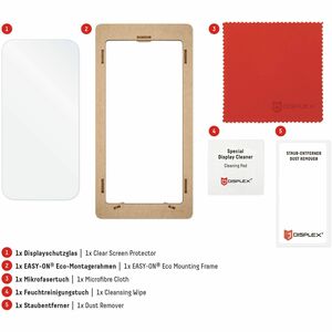 Displex Real Glass 10H Gehärtetes Glas, Glas Displayschutz für Google - Transparent - für P-OLED Smartphone - Kratzfest, S