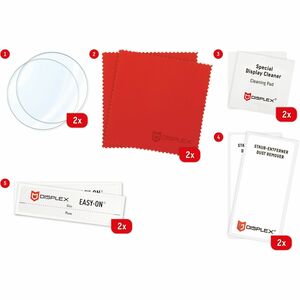 Displex 9H Hybridglas Displayschutz für Samsung - Transparent - 2 / Pack - für Super AMOLED Smartwatch - Bruchsicher, Vers