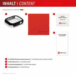 Displex 10H Glas, Polycarbonat Displayschutz für Apple Watch Series 7, Watch Series 8 - 1 - für OLED Apple Watch - Wasserd