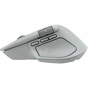 Logitech MX Master 4 Mouse - Bluetooth/Radio Frequency - USB Type C, USB Type A - Darkfield - 8 Button(s) - Pale Gray - Wi