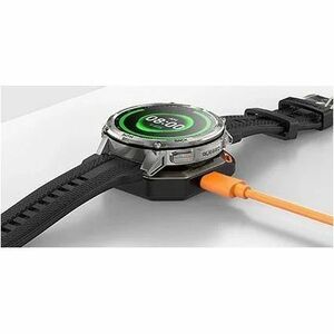 Kospet TANK T4C Smart Watch - Round Case Shape - Black Body Color - Stainless Steel, Zinc Alloy Case Material - Silicone B