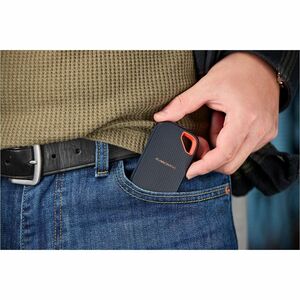 SanDisk Extreme Portable Tragbar Solid State-Laufwerk - Extern - 2 TB - Schwarz - USB 3.1 Typ C - 256-bit AES Verschlüssel