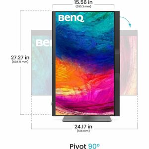 BenQ PD2770U 27" (68.6 cm) Class 4K UHD LED Monitor - 16:9 - 27" (68.6 cm) Viewable - In-plane Switching (IPS) Technology 