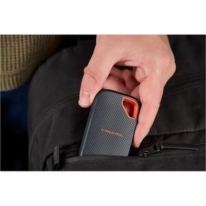 SanDisk Extreme Portable SDSSDE70-1T00-G25 1 TB Portable Solid State Drive - External - Black - USB 3.1 Type C - 256-bit A