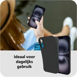 Coque Just in Case - pour Apple iPhone 16 Smartphone - Noir - En vrac - Mat - Résistant aux dommages, Résistant aux rayure