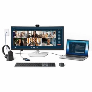 Dell Pro P P3426WEV 34" Class Webcam UW-QHD Curved Screen LCD Monitor - 21:9 - Black - TAA Compliant - 86.6 cm (34.1") Vie