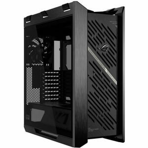 ROG Strix Helios II EATX mid-tower gaming case with dual tempered glass side panels, GPU support for up to 450mm in length