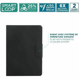 MOBILIS Element Tastatur/Cover (Folie) für 27,9 cm (11 Zoll) Samsung Galaxy Tab A9+ Tablet - Schwarz - Polyethylenterephth