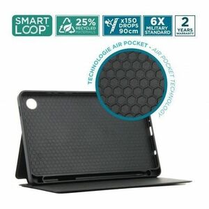 MOBILIS ELEMENT Carrying Case (Flap) for 22.1 cm (8.7") Samsung Galaxy Tab A11 Tablet - Black - Shock Resistant, Drop Resi