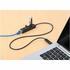 USB-C & USB-A Combo Dock/Hub, Ports (4): Ethernet and USB-A (x3), 5 Gbps (USB 3.2 Gen1 aka USB 3.0), External Power Supply