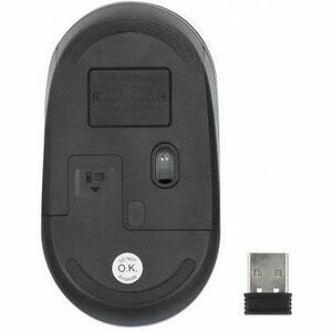 Performance III Wireless Mouse, Black, 1000dpi, 2.4Ghz (up to 10m), USB, Optical, Ambidextrous, Three Button with Scroll W