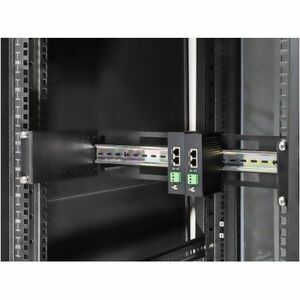 Adjustable 19" Rackmount DIN Rail Kit, 2U, Chassis to Mount Top Hat DIN Rail Equipment in a 19 in. Rack, Adjustable Rail D
