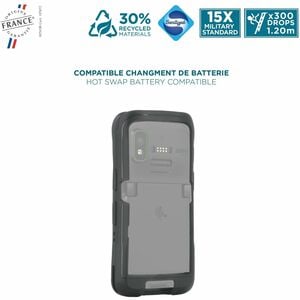 MOBILIS Protech Rugged Case for Zebra Mobile Computer - Black - Drop Resistant, Shock Resistant, Scratch Resistant, Dust R