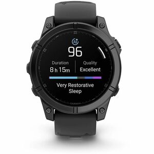 Garmin fēnix E Smartwatch - Slate Grigio, Acciaio, Nero Colore della struttura - Acciaio inox Materiale della struttura - 