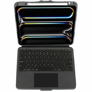 Targus Versavu THZ988US Keyboard/Cover Case (Folio) for 27.9 cm (11") Apple iPad Pro 11 (2024) Tablet - Black - Drop Resis