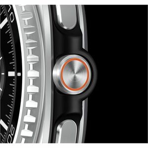 Samsung Galaxy Watch8 Classic SM-L500 Smart Watch - Rounded Square Case Shape - Black Body Color - Stainless Steel Body Ma