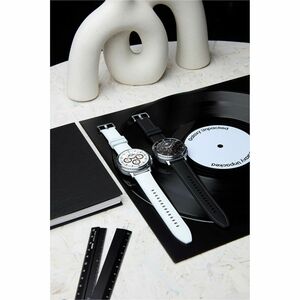 Samsung Galaxy Watch8 Classic SM-L505F Smart Watch - Rounded Square Case Shape - White Body Color - Stainless Steel Body M