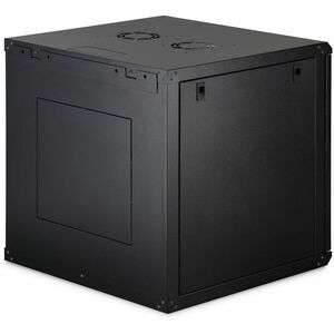 Digitus Dynamic-N 12U Wandmontierbar Geschlossener Schrank Rackschrank für Networking, Server - Schwarz - Stahl, Glas, Ble