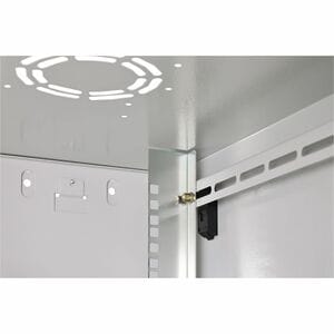 Digitus Dynamic-N 12U Wall Mountable Enclosed Cabinet Rack Cabinet for Networking, Server - Light Grey - Steel, Glass, She