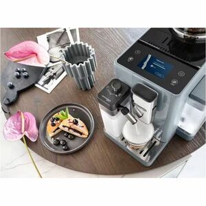 DeLonghi Rivelia Pebble Grey, macchina automatica per caffè in chicchi, colore grigio