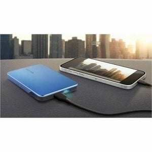 Toshiba Canvio Flex Tragbar Festplatte - 2,5" Extern - 1 TB - Metallic-Blau - Smartphone, Tablet, Desktop-PC Unterstütztes