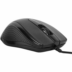 Targus Full-Size Optical Antimicrobial Wired Mouse - Full-size Mouse - BlueTrace - Cable - Black - USB Type A - 1000 dpi -