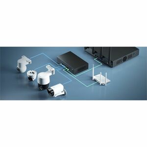 Switch Ethernet Imou SF106P 6 Porte - Ethernet, Fast Ethernet - 2 Layer supportato - 45 W Budget PoE - Coppia incrociata -