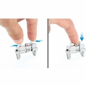 1U Tool-Free Rack Mount Clip (12-Pack), Innovative Solution to Easily Mount 1U Cabinet Accessories in a 10" or 19" Rack wi