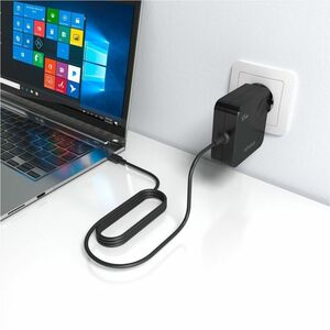 CARGADOR 65W PD3.0 1XUSB-C 1.5M NEGRO