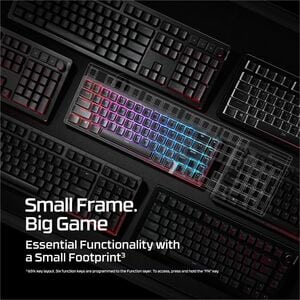 HyperX Origins 2 Pro 65 Gaming Keyboard - Cable Connectivity - USB Interface - RGB LED - Magnetic Keyswitch - Game Mode Ho