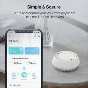 TP-Link Deco BE65-PoE Wi-Fi 7 IEEE 802.11 a/b/g/n/ac/ax/be Ethernet Wireless Router - Tri Band - 2.40 GHz ISM Band - 6 GHz