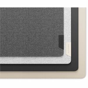 Alogic Desk Pad - 740 mm Length - Vegan Leather, Felt - White
