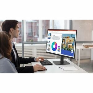 Samsung Essential S3 S22F320GAW 22" (55.9 cm) Class Full HD LCD Monitor - 16:9 - Black - 22" (55.9 cm) Viewable - In-plane