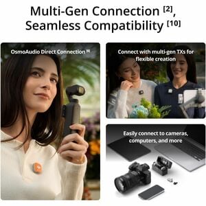 DJI Wireless Microphone System Transmitter - 400 m Operating Range