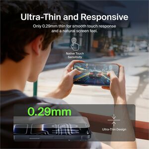 Belkin ScreenForce UltraGlass 2 9H Glass Screen Protector for Apple iPhone 17 Pro Max - Clear - For OLED iPhone 17 Pro Max