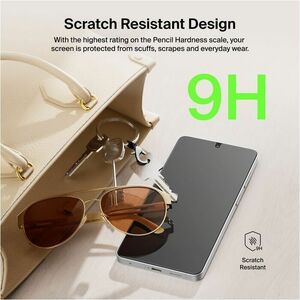 Belkin Titan SmartShield 9H Glass Screen Protector for Samsung Galaxy S26 - For AMOLED Smartphone - Scratch Resistant, Fin