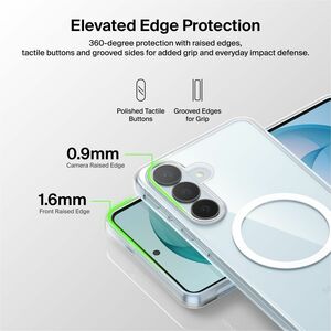 Belkin SheerForce Case for Samsung Galaxy S26+ Smartphone - Grippy Side Grooves - Clear - Drop Resistant, Shock Absorbing,