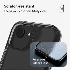 ZAGG Santa Cruz Case for Apple iPhone 16e, iPhone 15, iPhone 14, iPhone 13 Smartphone - Textured Edge - Transparent, Black