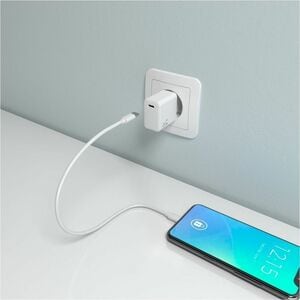 GAN CHARGER 20W 1XUSB-C PD3.0 WHITE