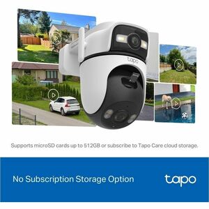 Tapo C545D 3 Megapixel Outdoor 2K Network Camera - Colour - 1 - 29.90 m Infrared/Color Night Vision - H.264 - 2304 x 1296 
