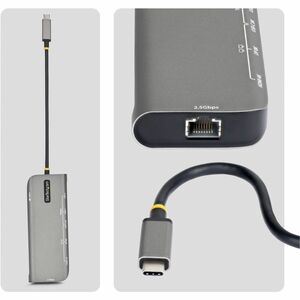 StarTech.com 7 Anschluss(e) USB4 Docking Station für Monitor, Workstation, Notebook, Display, Tastatur, Maus - Ladefunktio