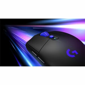 Logitech G G304 X 游戏鼠标 - 无线电频率 - C型 USB - 黑 - PC, Mac - 有线/无线 - 2.40 GHz - 可充电 - 25600 dpi