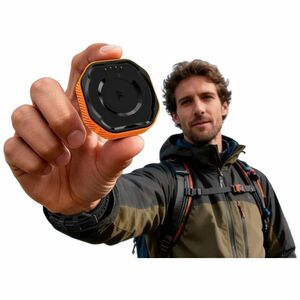 Kospet POCKET-T4 Power Bank - Black, Orange - For Smartwatch - 850 mAh - 500 mA - 5 V Output - 5 V Input - USB Type-C Conn