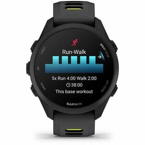 Garmin Forerunner 170 Smart Watch - 42.60 mm Case Height - 42.60 mm Case Width - Black Body Color - Black, Amp Yellow Band