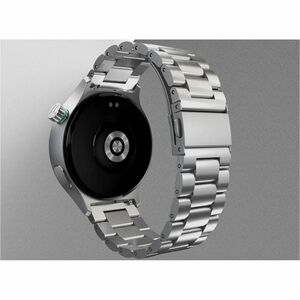 Motorola Mobility moto watch Smart Watch - Round Case Shape - Matte Silver Body Color - PANTONE Herbal Garden Band Color -