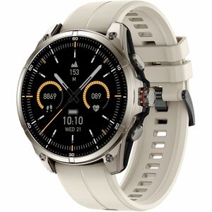 Carneo GTR eXpedition Smart Watch - 11 mm Case Thickness - 44 mm Case Width - Silver, Gray Sand, Titanium Silver Body Colo