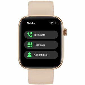 Carneo Zenith HR+ Smart Watch - Gold, Rose Gold Body Color - Tempered Glass Body Material - Pedometer - Phone, Text Messag