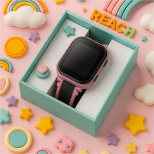 Carneo Smart Watch - 47 mm Case Height - 16 mm Case Thickness - 41 mm Case Width - Children - Pink, Black Body Color - Wir