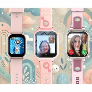 Carneo Smart Watch - 14 mm Case Thickness - Children - Pink Body Color - Wireless LAN - 4G - LTE - Pedometer, Gyro Sensor 